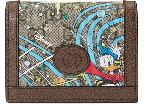 Gucci X Disney Donald Duck Card Case Wallet